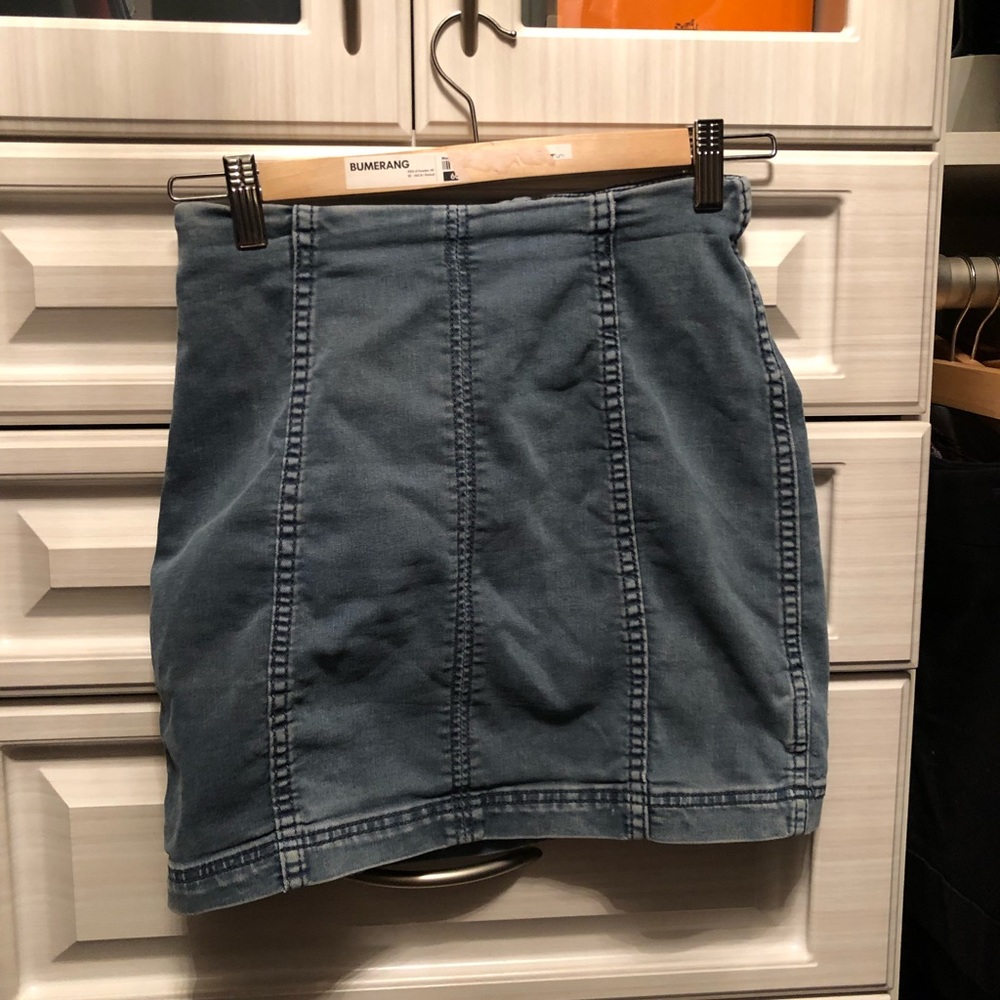 Free people jean skirt